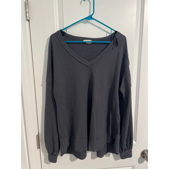 Altar'd State Tops - Altar’d State Throwdown Oversized Tee – Size Large Gray